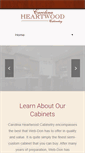 Mobile Screenshot of carolinaheartwoodcabinetry.com